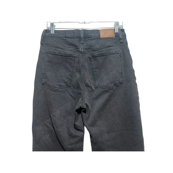 Madewell Perfect Vintage Straight Jeans Womens 28 Black High Rise Classic Casual - Picture 13 of 15